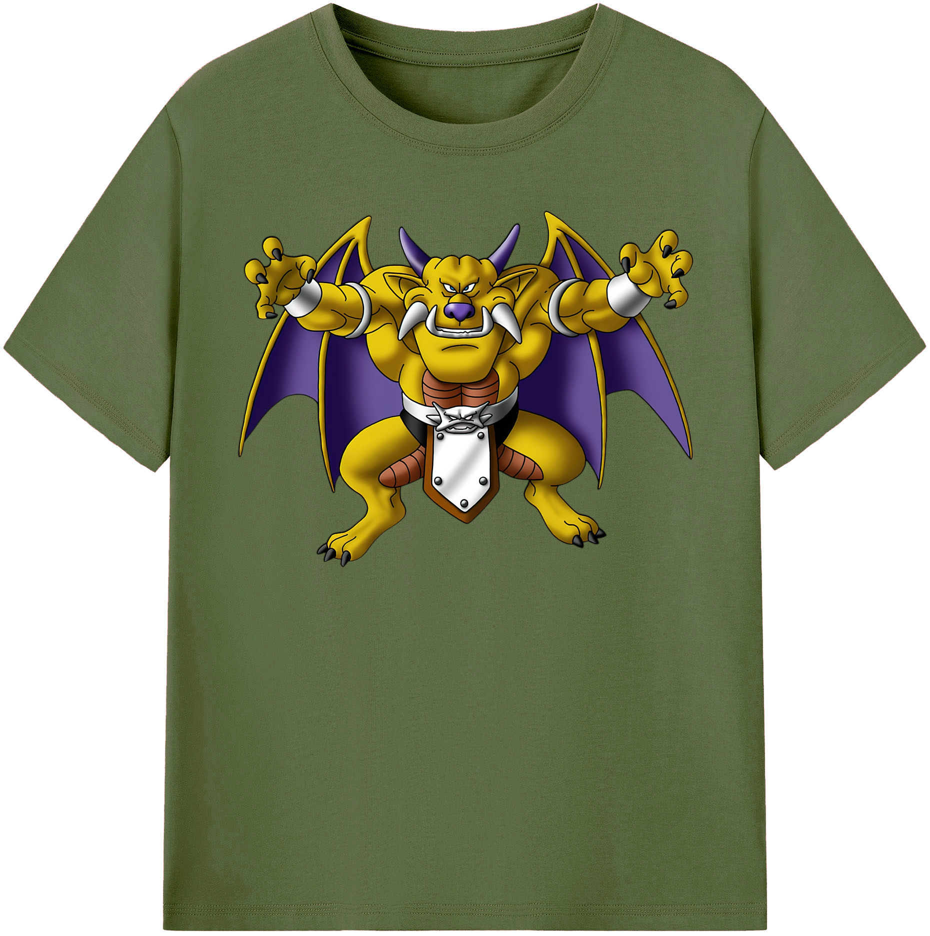 （画像用） ドラゴンクエスト Doragon Kuesuto Dragon Quest 綿100％半袖Tシャツ（フロントプリント）